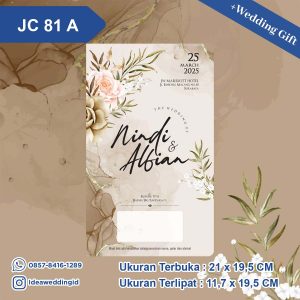 Undangan Pernikahan Cetak JC 81 A