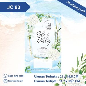 Undangan Pernikahan Cetak JC 83
