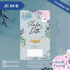 Undangan Pernikahan Cetak JC 84 B