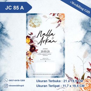 Undangan Pernikahan Cetak JC 85 A