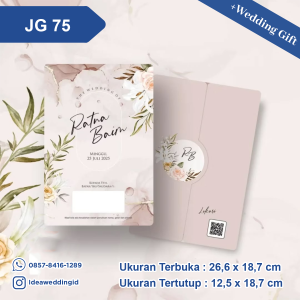 Undangan Pernikahan Cetak JG 75