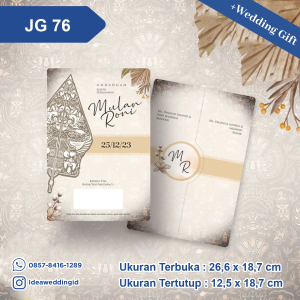 Undangan Pernikahan Cetak JG 76