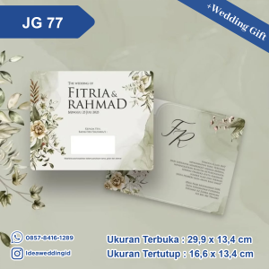Undangan Pernikahan Cetak JG 77