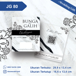 Undangan Pernikahan Cetak JG 80