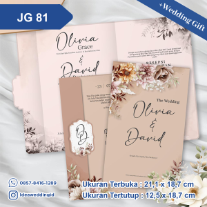 Undangan Pernikahan Cetak JG 81