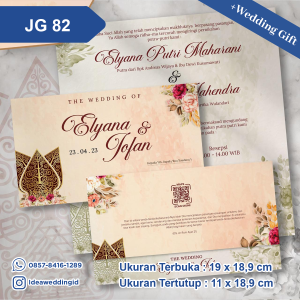 Undangan Pernikahan Cetak JG 82