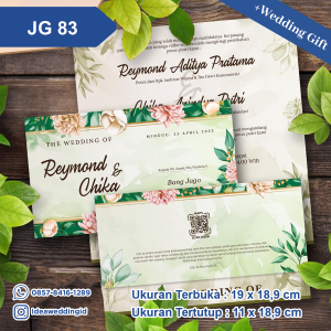 Undangan Pernikahan Cetak JG 83