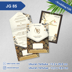 Undangan Pernikahan Cetak JG 85