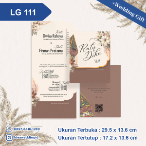 Undangan Pernikahan Cetak JG LG 111