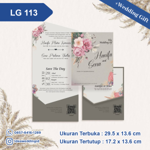 Undangan Pernikahan Cetak JG LG 113