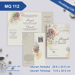 Undangan Pernikahan Cetak MQ 112