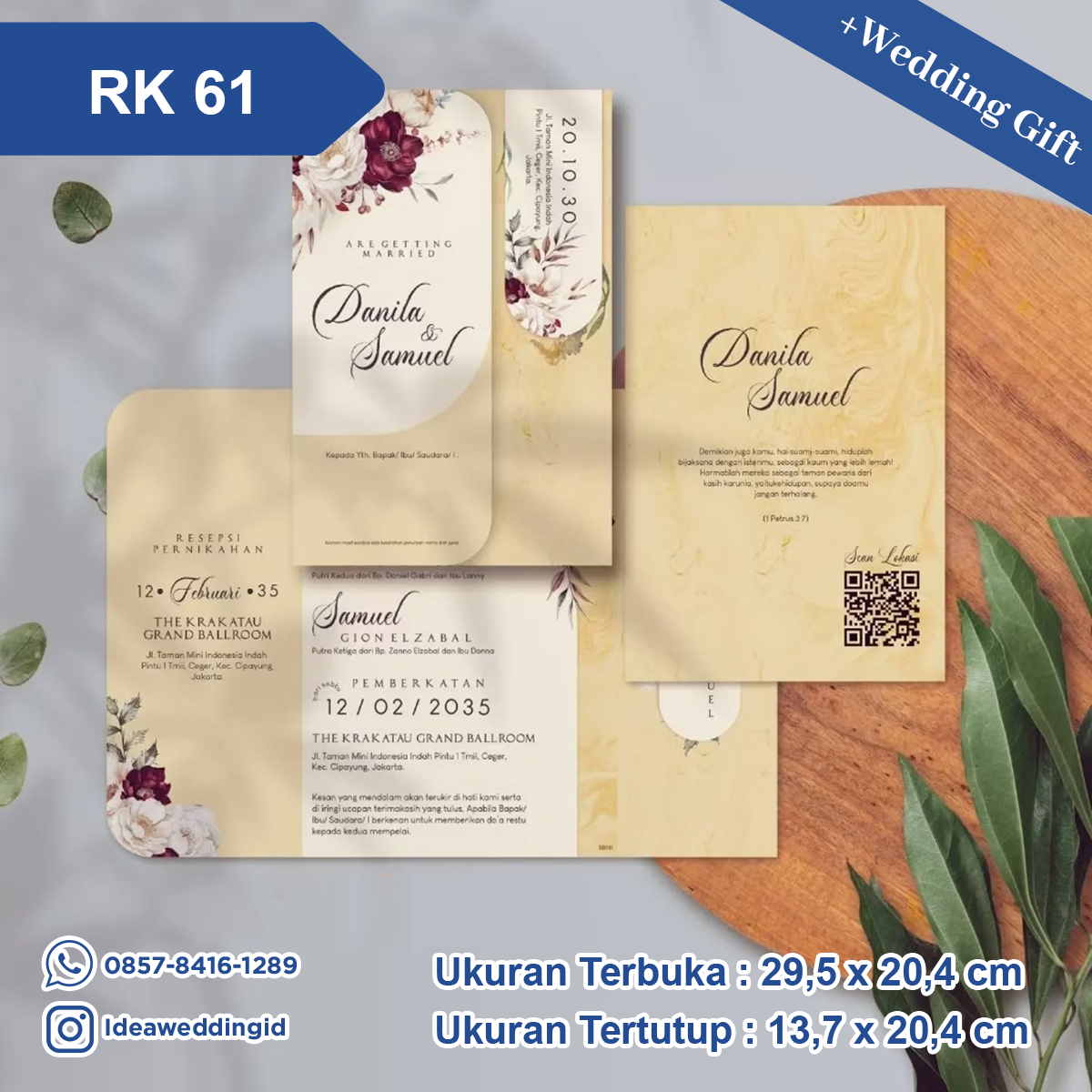 Undangan Pernikahan Cetak RK 61