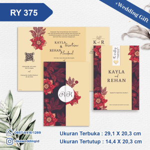 Undangan Pernikahan Cetak RY 375